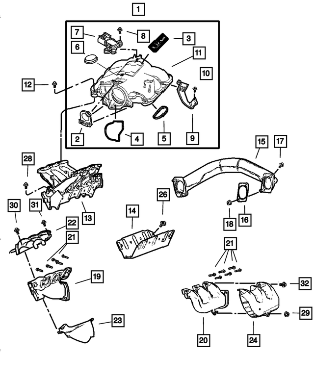6501400 - Engine 3.3L Six Cylinder: Flange Head Screw for Mopar Image