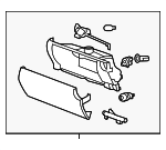 C2P16745LJK - : Glove Box Assembly for Jaguar: XK, XKR, XKR-S Image