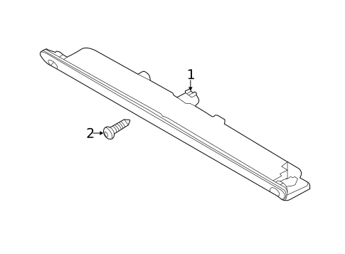 High Mounted Stop Lamp for 2017 Ford Focus #0
