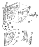 5152063AC - Interior Trim: Rear Door Waterdam, Left for Mopar Image