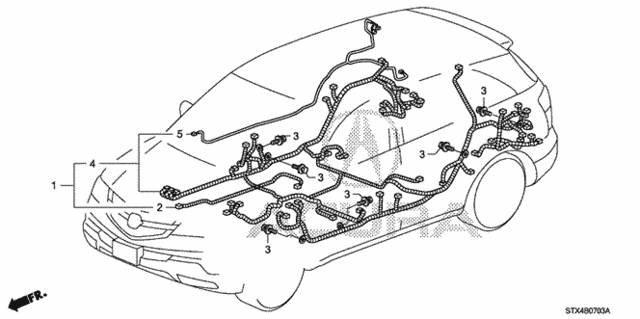 Wire Harness (4) for 2007 Acura MDX #0