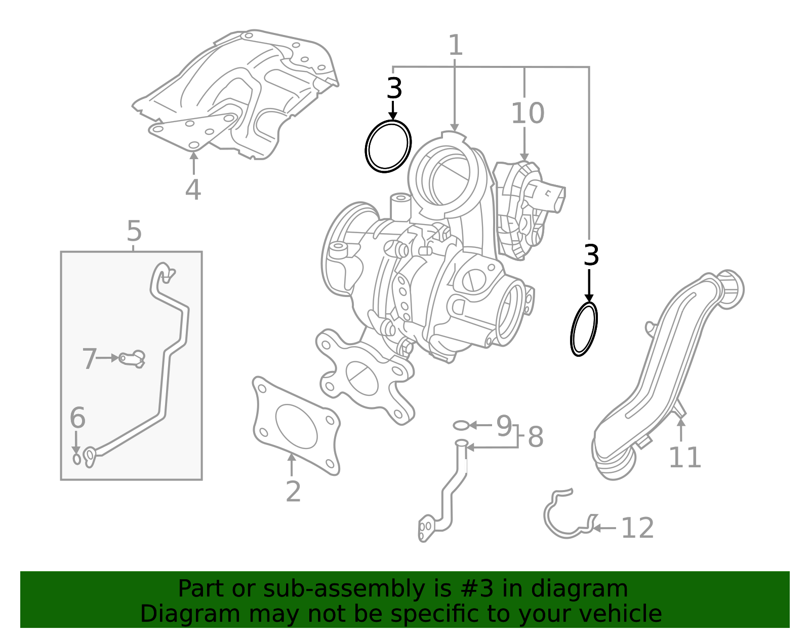 Wht002247 2013-2026 Volkswagen Engine Air Intake Hose O-Ring WHT-001-386 | OEM ...