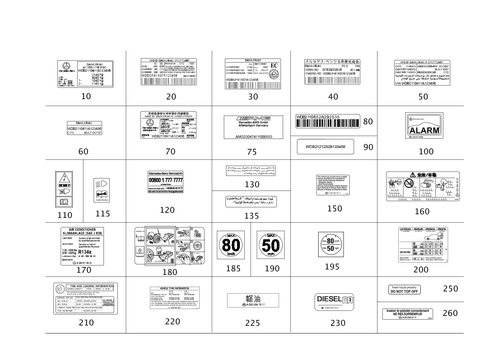 Identification Plate, Information Sign for 2016 Mercedes-Benz E250 #0