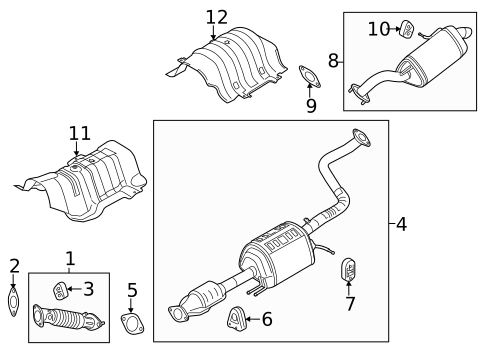 Exhaust Components for 2016 Kia Soul #0