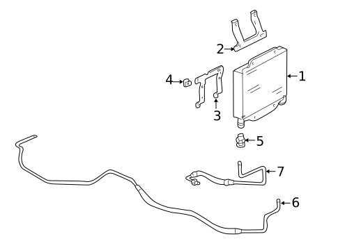 Trans Oil Cooler for 1996 GMC C2500 Pickup #0