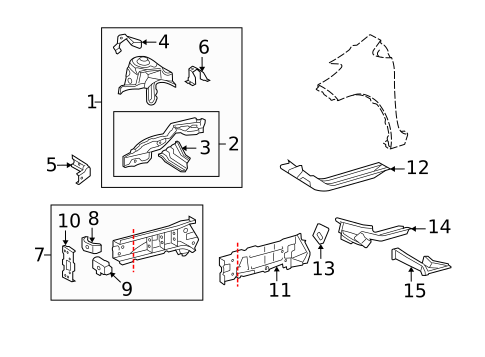 Structural Components & Rails for 2012 Scion xD #0