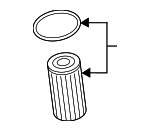 6L115562B - Engine: Oil Filter for Volkswagen: Arteon, Atlas, Atlas Cross Sport, Beetle, e-Golf, Golf, Golf Alltrack, Golf R, Golf SportWagen, GTI, Jetta, Passat, Tiguan Image