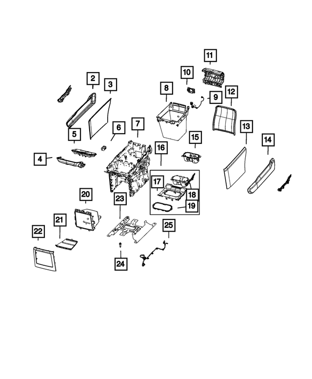 7JD63DX8AA - : Cup Holder Bezel for Mopar Image