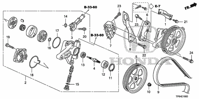 P.S. Pump - Bracket (V6) for 2012 Honda Crosstour #0