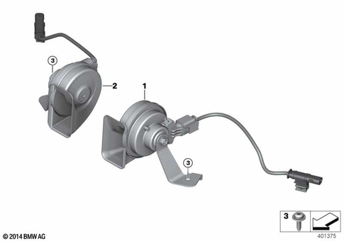 Horn for 2017 BMW X2 28i #0