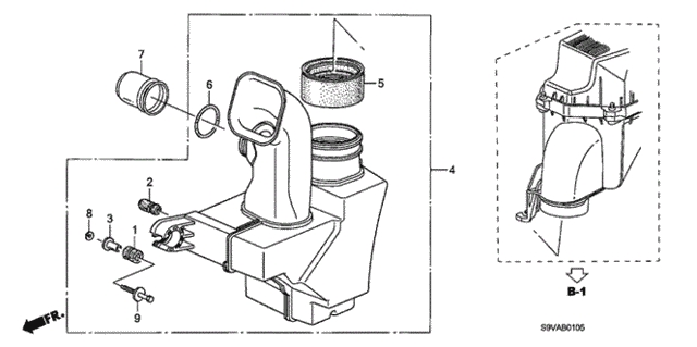 Resonator Chamber for 2008 Honda Pilot #0