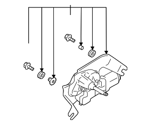 86510XC09A - Body: Wiper Motor for Subaru: Ascent Image