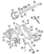 5072315AA - Transfer Case Model 242 [DHC, DHP]: Transfer Front Case for Jeep: Liberty Image
