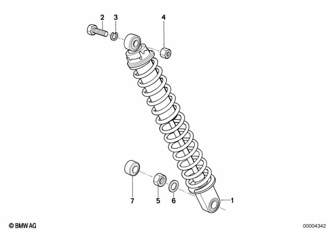 33532310492 - Rear Axle, Rear-Wheel Drive, Suspension: Fillister Head Screw -  for BMW-Motorrad Image
