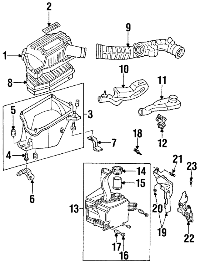 17252P0A000 - : Engine Air Intake Hose for Honda Image