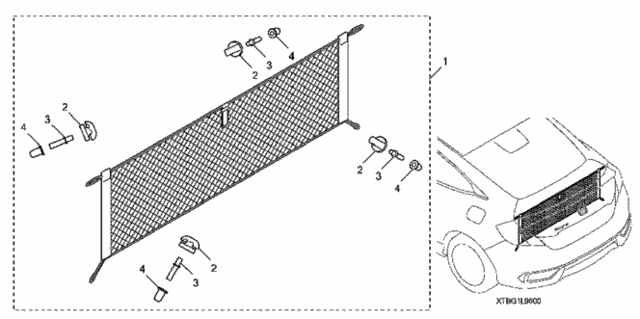 Cargo Net (1) for 2016 Honda Civic #0