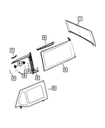 5VN09RU5AH - Body Sheet Metal Except Doors: Tailgate Window for Mopar Image