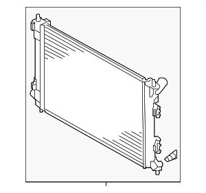 25310A2000 - : Radiator for Kia: Forte Koup, Forte5, Soul Image