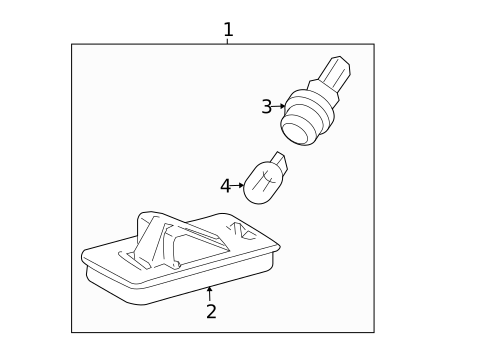 License Lamps for 2014 Toyota Land Cruiser #0