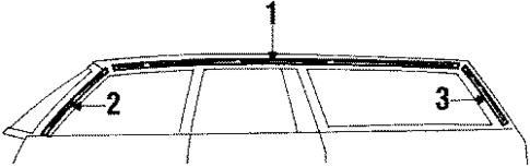 Exterior Moldings for 1986 Oldsmobile Cutlass Supreme #1