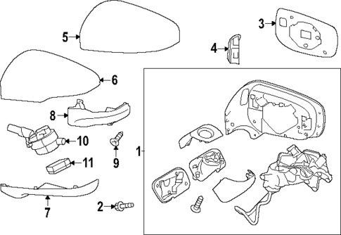 Mirrors for 2023 Subaru Ascent #0