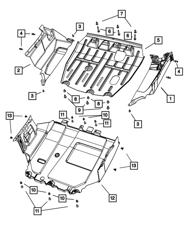 5023234AA - Interior Trim: Mat To Carpet Hook for Dodge: Caliber | Jeep: Compass, Patriot Image