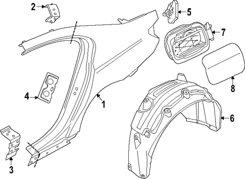 Quarter Panel & Components for 2023 BMW i7 #0