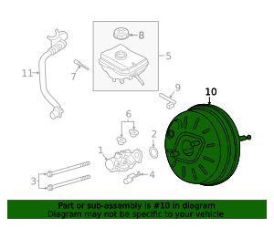 OEM Power Brake Booster - Brake Assist Replacement for Porsche