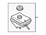 8W0611301 - Brakes: Master Cylinder Reservoir for Porsche: Cayenne, Macan Image