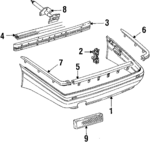 81180725301C - : Cover Mount Bracket for Audi Image