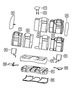 5YB53DX9AA - Interior Trim: Rear Headrest for Mopar Image