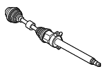31605A2DFD2 - Front Drive Axle: Axle Assembly for BMW: 228i Gran Coupe, 228i xDrive Gran Coupe, M235i xDrive Gran Coupe, X1, X2 Image