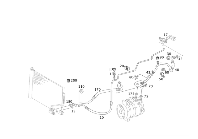 171830241564 - : Piping for Mercedes-Benz Image