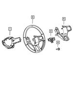 5NN17LU7AA - Steering: Steering Wheel Back Cover for Ram: 1500, 1500 Classic, 2500, 3500 Image