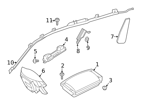 Air Bag Components for 2022 Mercedes-Benz GLC43 AMG #0