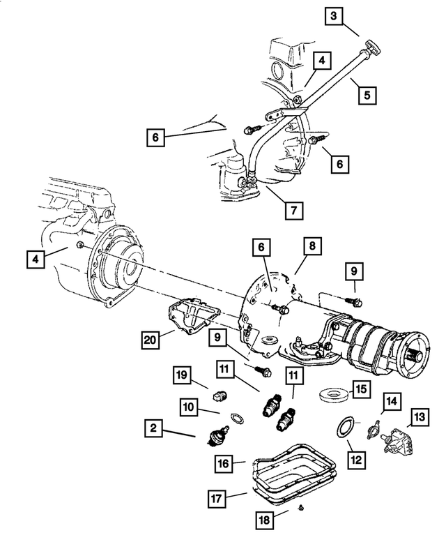 52107769AE - Automatic Transmission 4 Speed: Transmission Fluid Level Indicator for Mopar Image