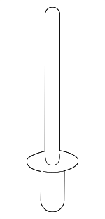 1416003183 - Body: Bumper Cover Rivet for Kia: Amanti, Niro, Optima, Rio, Sedona Image