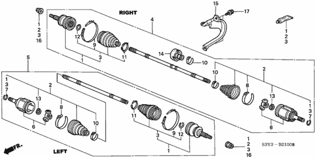Driveshaft for 2003 Honda Insight #0