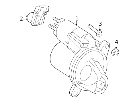 Starter for 2010 Ford Mustang #1