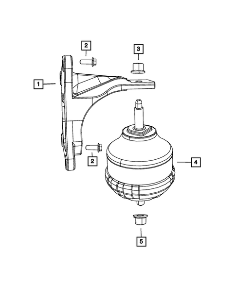 Engine Mounting for 2012 Jeep Wrangler #0