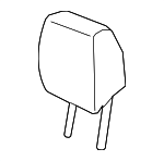 82140TLAA01ZA - : 2017-2020 Honda CR-V - Headrest Assembly Rear Side *YR449L* (Cashmere Ivory) for Honda: CR-V Image