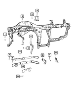 6508998AA - Interior Trim: Hex Head Bolt for Jeep: Gladiator, Wrangler Image
