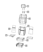 Front Seat Cushion Cover, Right