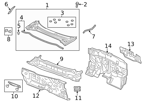 Cowl for 2020 Acura ILX #0