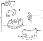 F4KY13404A - Electrical: Tail Lamp Assembly for Ford Image