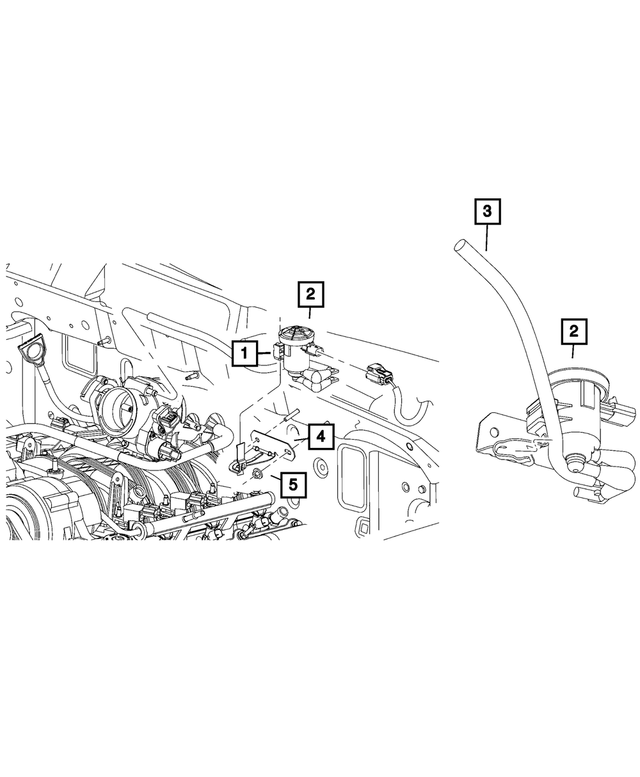 52855741AC - Emission Controls: Purge Hose for Mopar Image