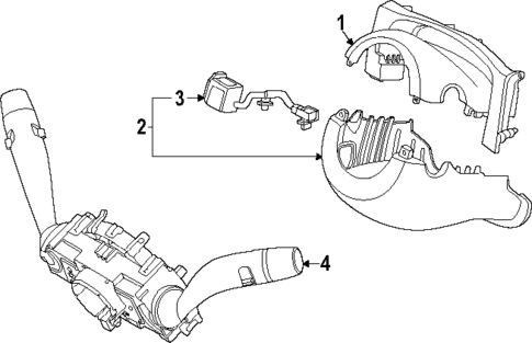 Shroud, Switches & Levers for 2023 Genesis Electrified GV70 #0