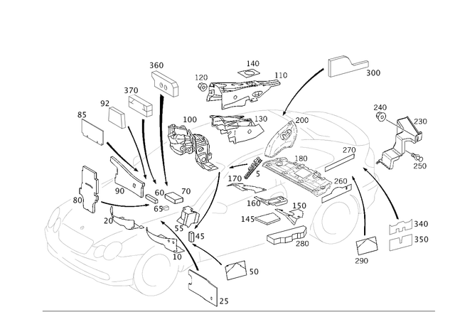 2036825830 - Panelling: Damping for Mercedes-Benz Image image