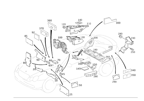 Insulation in Passenger Compartment for 2000 Mercedes-Benz C230 #0