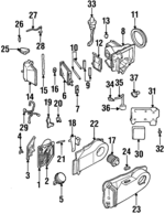 52455893 - HVAC: Actuator Connector for Cadillac: DeVille Image